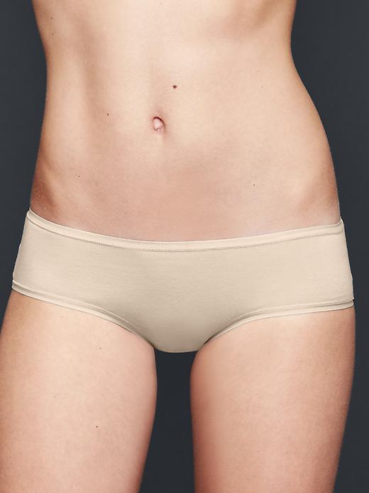 1 of 8 showing, with the color light nude of product Stretch cotton hipster