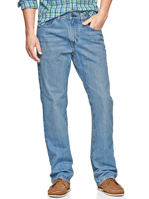 1 of 8 showing, with the color stonewash of product 1969 easy fit jeans (light wash)