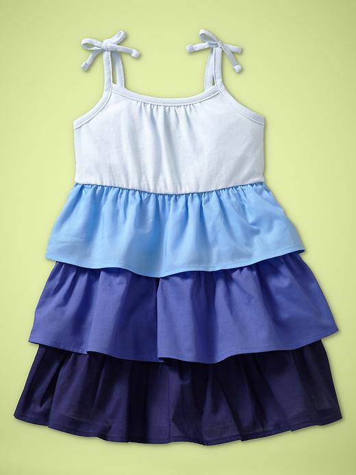 1 of 8 showing, with the color baby boy of product Ombre tiered dress