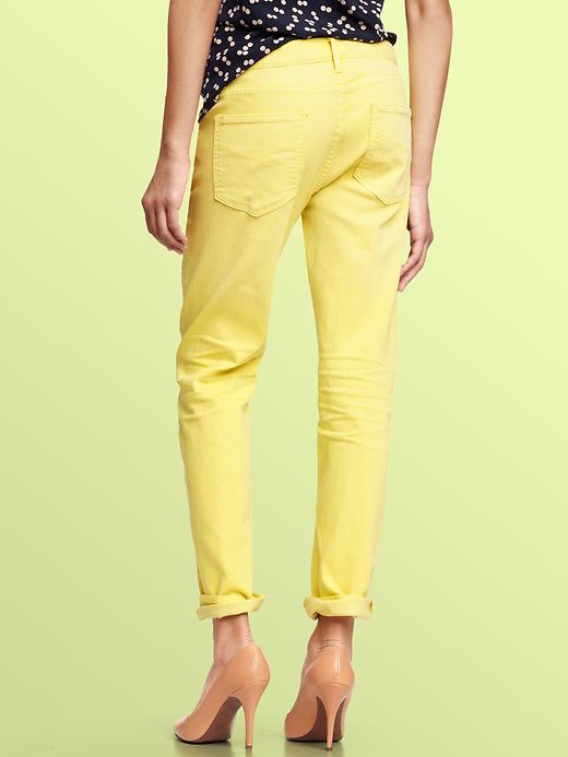 2 of 8 showing, with the color lemon drop of product 1969 sexy boyfriend jeans