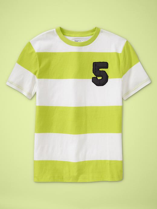 1 of 8 showing, with the color green thumb of product Striped surf T