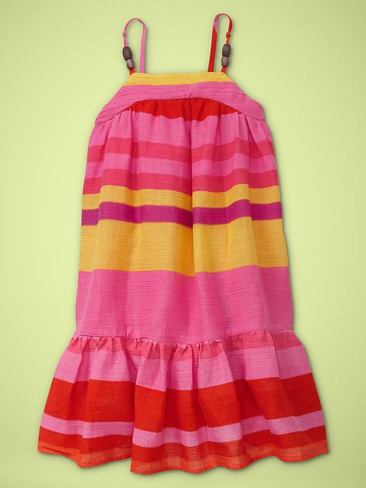 1 of 8 showing, with the color warm stripe of product Beaded maxi dress