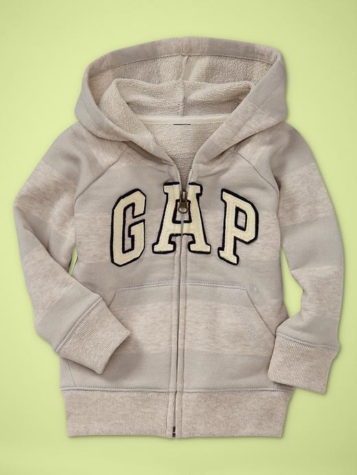 1 of 8 showing, with the color oatmeal heather of product Gap zip hoodie