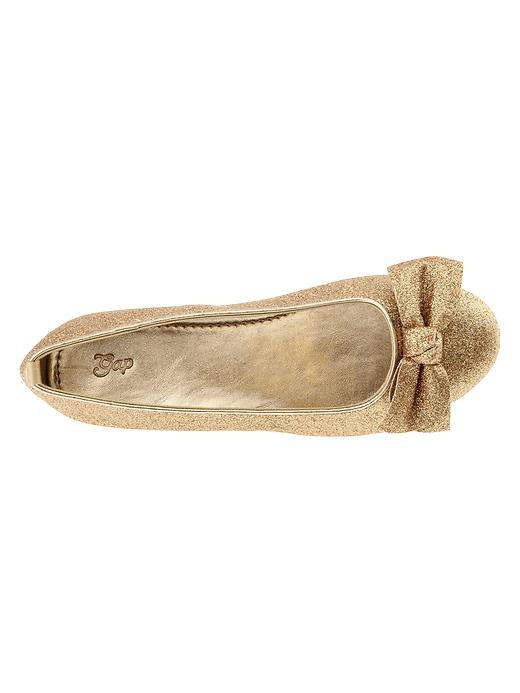 2 of 8 showing, with the color gold of product Sparkle bow ballet flats
