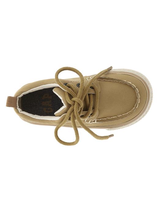 2 of 8 showing, with the color acorn of product Suede deck sneakers