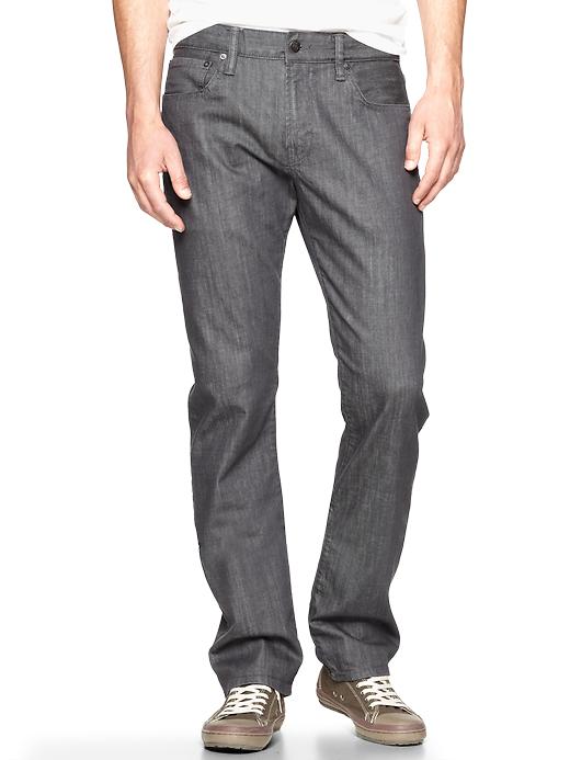 1 of 8 showing, with the color clean grey of product 1969 straight fit jeans (clean grey wash)
