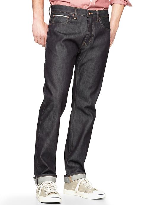 Image number 3 showing, 1969 selvage original fit jeans (raw indigo)