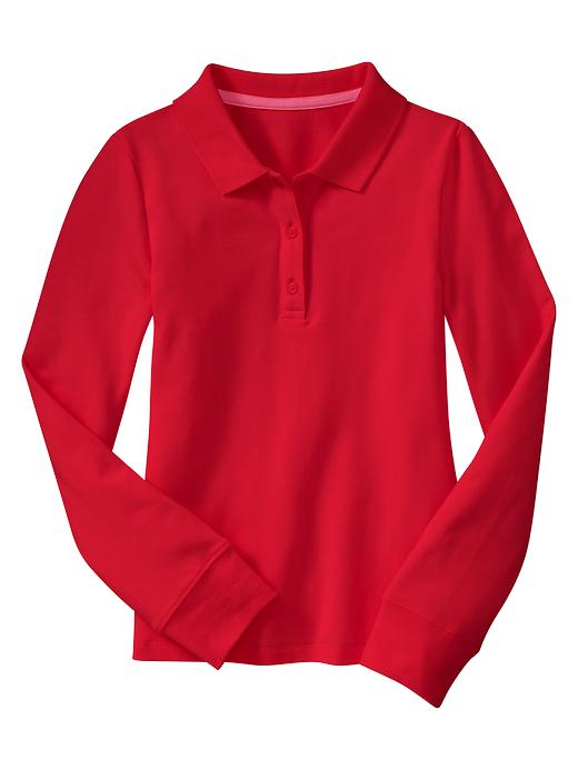 1 of 8 showing, with the color pure red of product Pique polo
