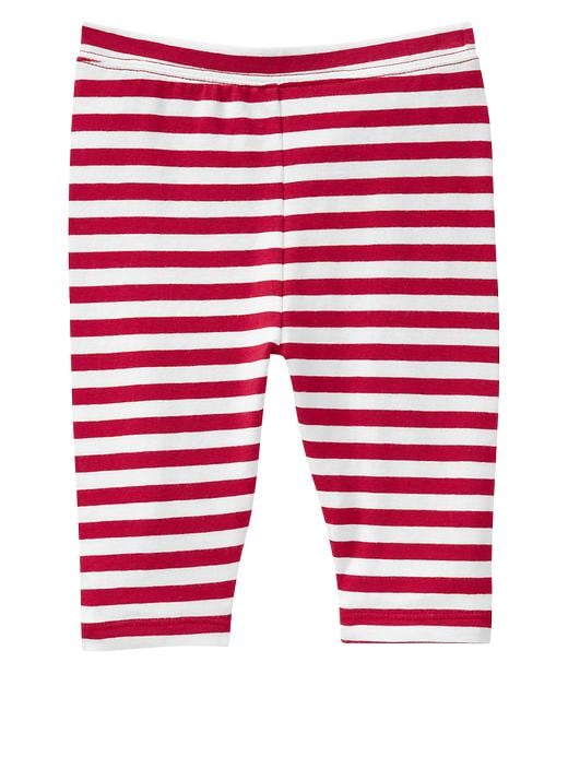 1 of 8 showing, with the color red stripe of product Cropped printed leggings