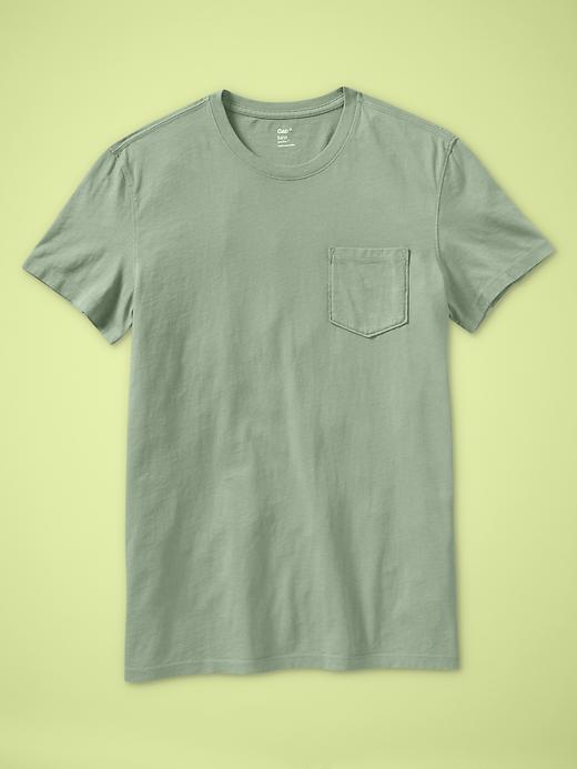 1 of 8 showing, with the color gasoline green of product The essential pocket T