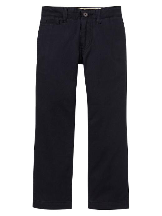 1 of 8 showing, with the color true navy of product GapShield straight pants