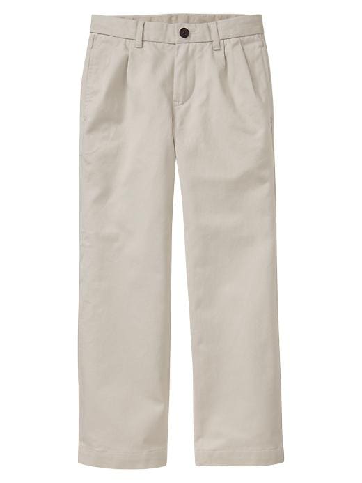 1 of 8 showing, with the color stone of product GapShield pleated pants