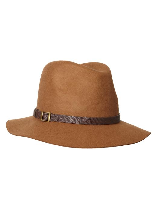1 of 8 showing, with the color camel of product Wide-brim fedora