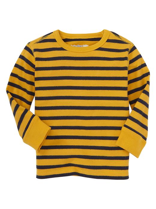 1 of 8 showing, with the color yellow sundown of product Striped long-sleeve T