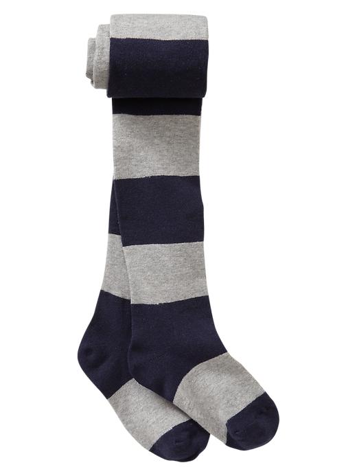 1 of 8 showing, with the color dark night of product Uniform striped tights