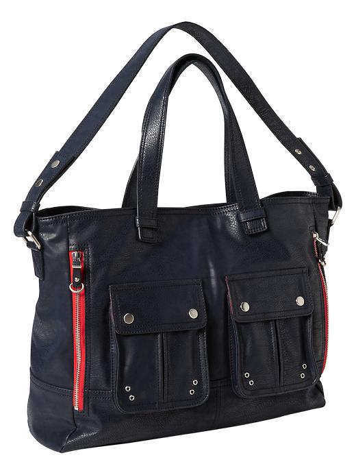 1 of 8 showing, with the color navy of product Utility tote