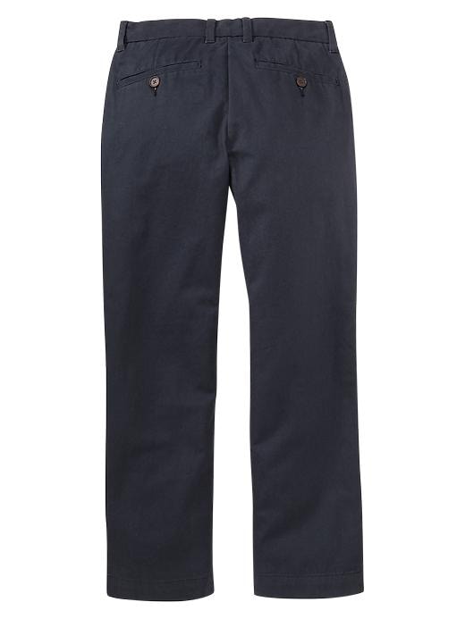 2 of 8 showing, with the color true navy of product GapShield pleated pants