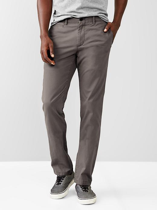 1 of 8 showing, with the color shadow of product Lived-in slim khaki