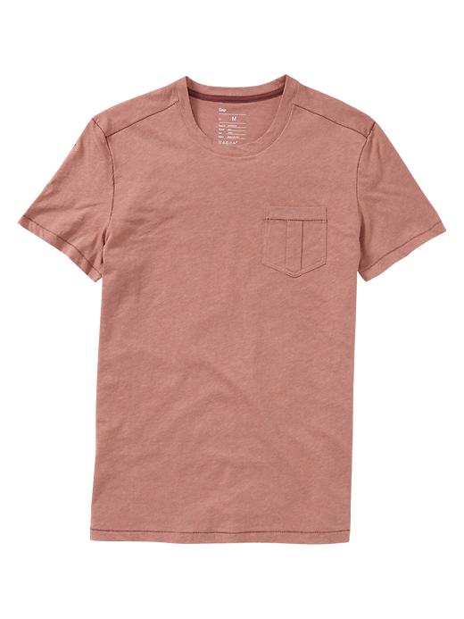 1 of 8 showing, with the color deco rose of product Heathered pocket T