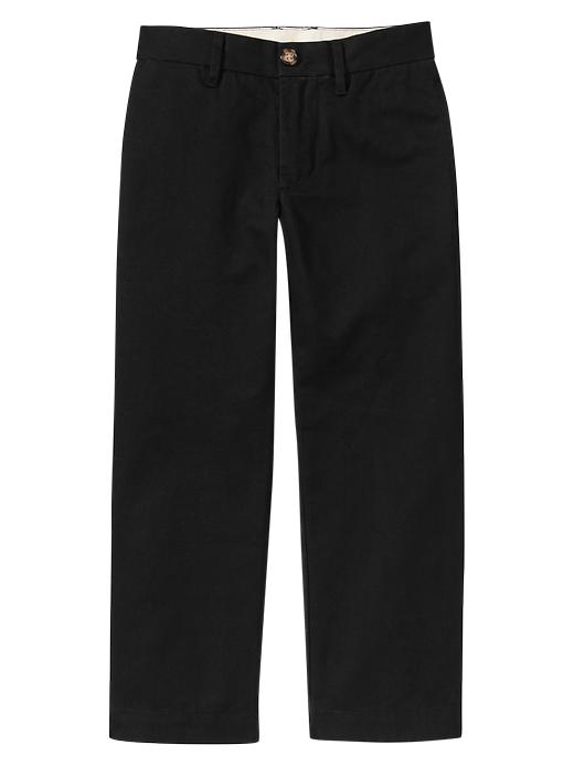 1 of 8 showing, with the color black of product GapShield flat front pants