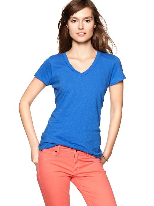 1 of 8 showing, with the color blue allure of product Mercer V-neck T