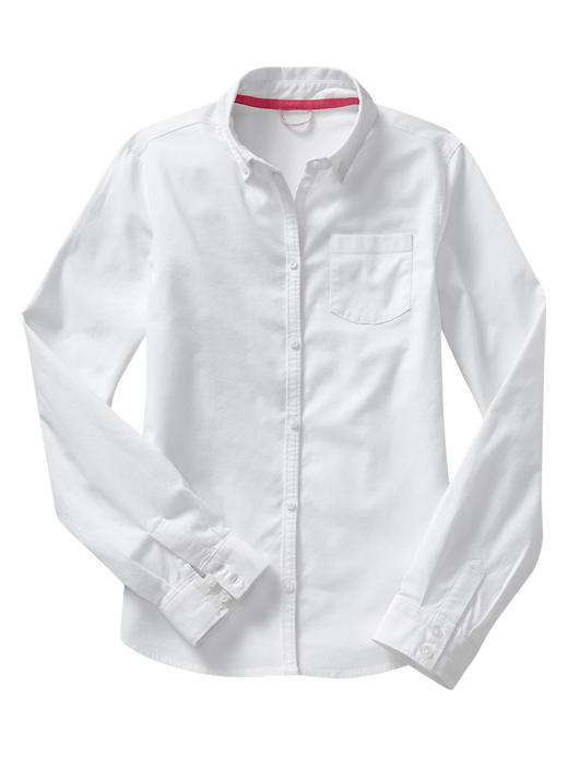 1 of 8 showing, with the color white of product Oxford shirt