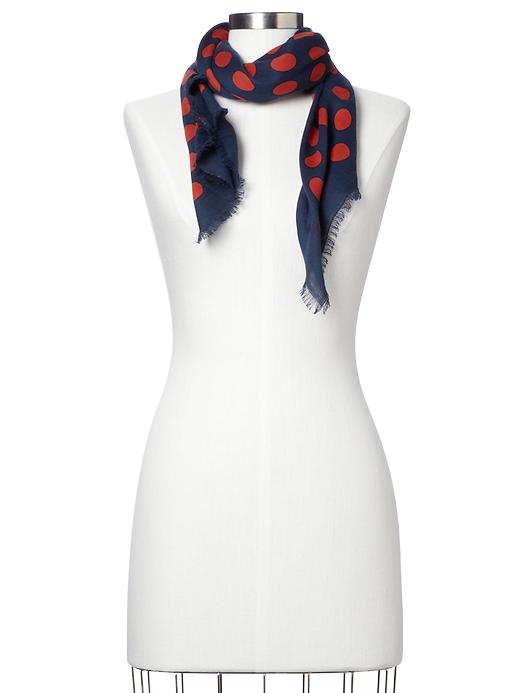 View large product image 1 of 1. Polka dot scarf