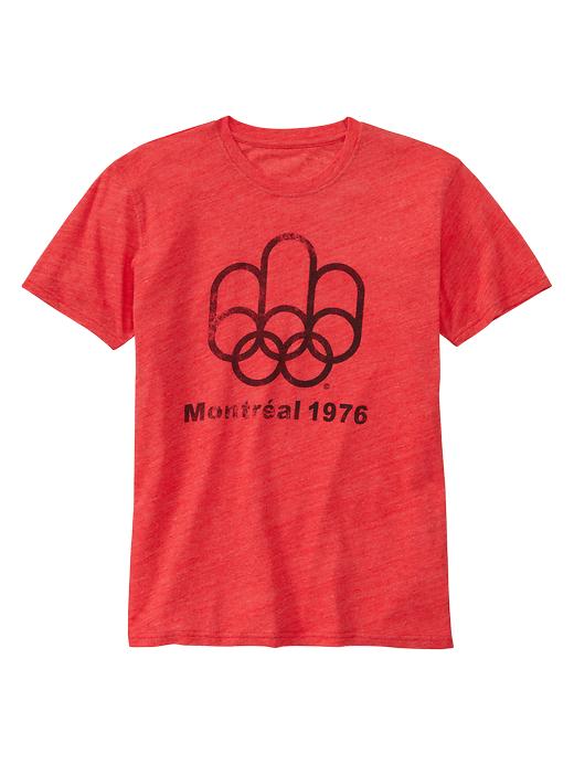 1 of 8 showing, with the color red heather of product Olympic vintage T (Montréal)