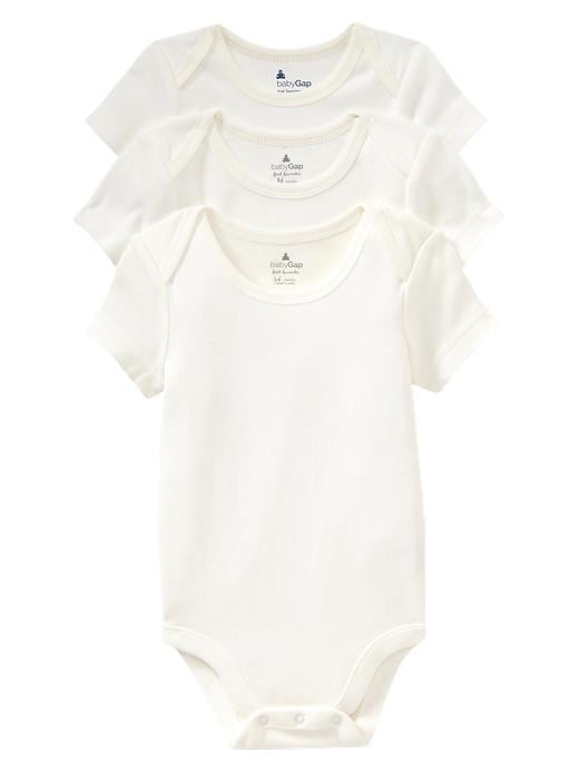 1 of 8 showing, with the color off white of product Favorite solid bodysuit (3-pack)