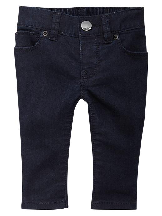 1 of 8 showing, with the color denim of product Skinny leggings (dark wash)
