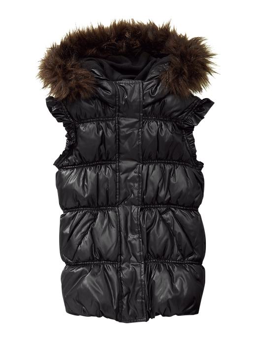 1 of 8 showing, with the color true black of product Warmest vest