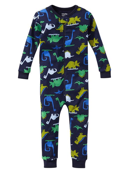 1 of 8 showing, with the color dino of product Dinosaur sleep one-piece
