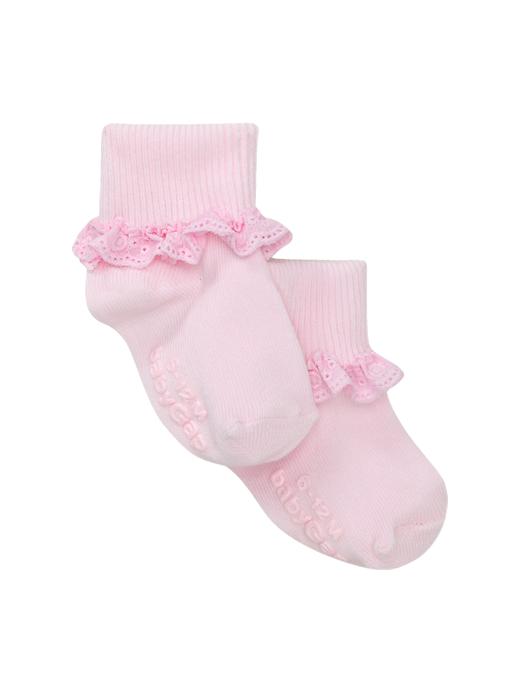 1 of 8 showing, with the color babe pink of product Favorite eyelet socks