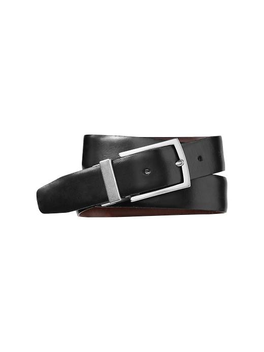 1 of 8 showing, with the color black/brown of product Reversible leather belt