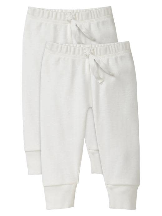 1 of 8 showing, with the color off white of product Favorite cuffed pants 2-pack