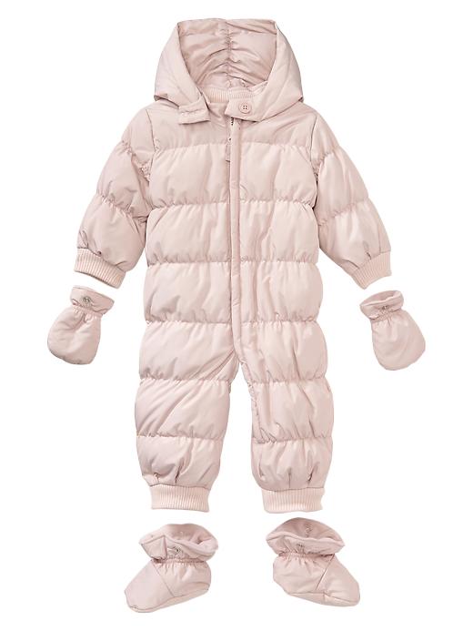 1 of 8 showing, with the color dull rose of product Warmest snowsuit