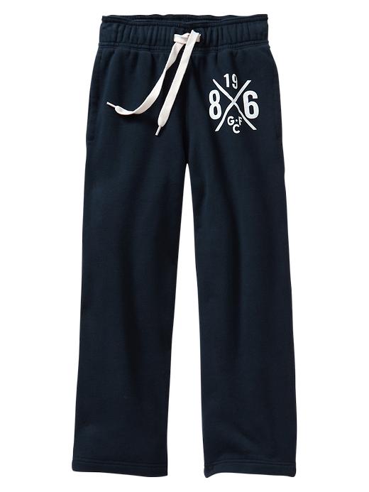1 of 8 showing, with the color blue galaxy of product Fleece active pants