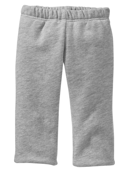1 of 8 showing, with the color gray of product Favorite fleece pants