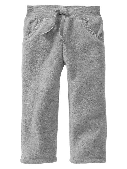 1 of 8 showing, with the color lt heather grey of product Fleece pants
