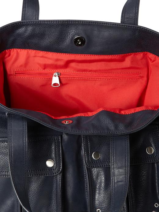 2 of 8 showing, with the color navy of product Utility tote