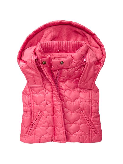 1 of 8 showing, with the color majesty of product Quilted heart puffer vest