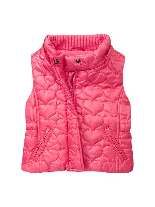 2 of 8 showing, with the color majesty of product Quilted heart puffer vest