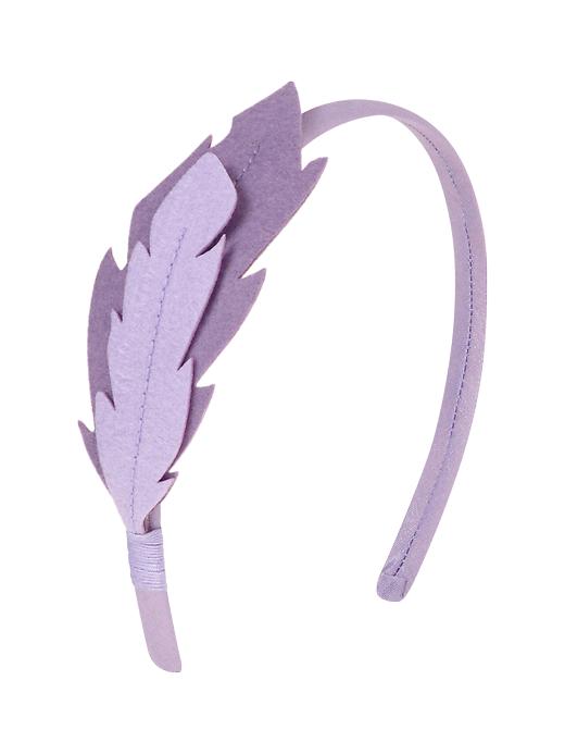 1 of 8 showing, with the color lilac glaze of product Felt feather headband