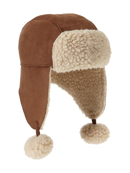 1 of 8 showing, with the color shearling of product Favorite sherpa trapper hat