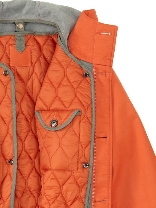 2 of 8 showing, with the color ORANGE PULP of product Gap x GQ Todd Snyder Cadet Parka