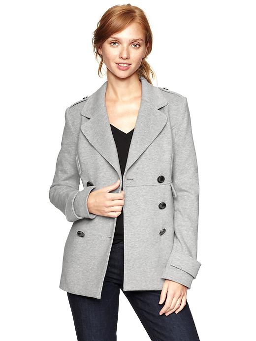 Light gray peacoat online