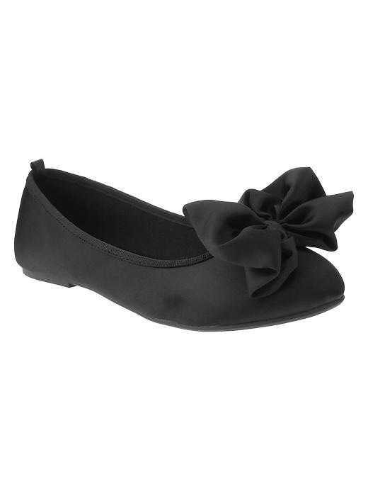 1 of 8 showing, with the color true black of product Bow ballet flats