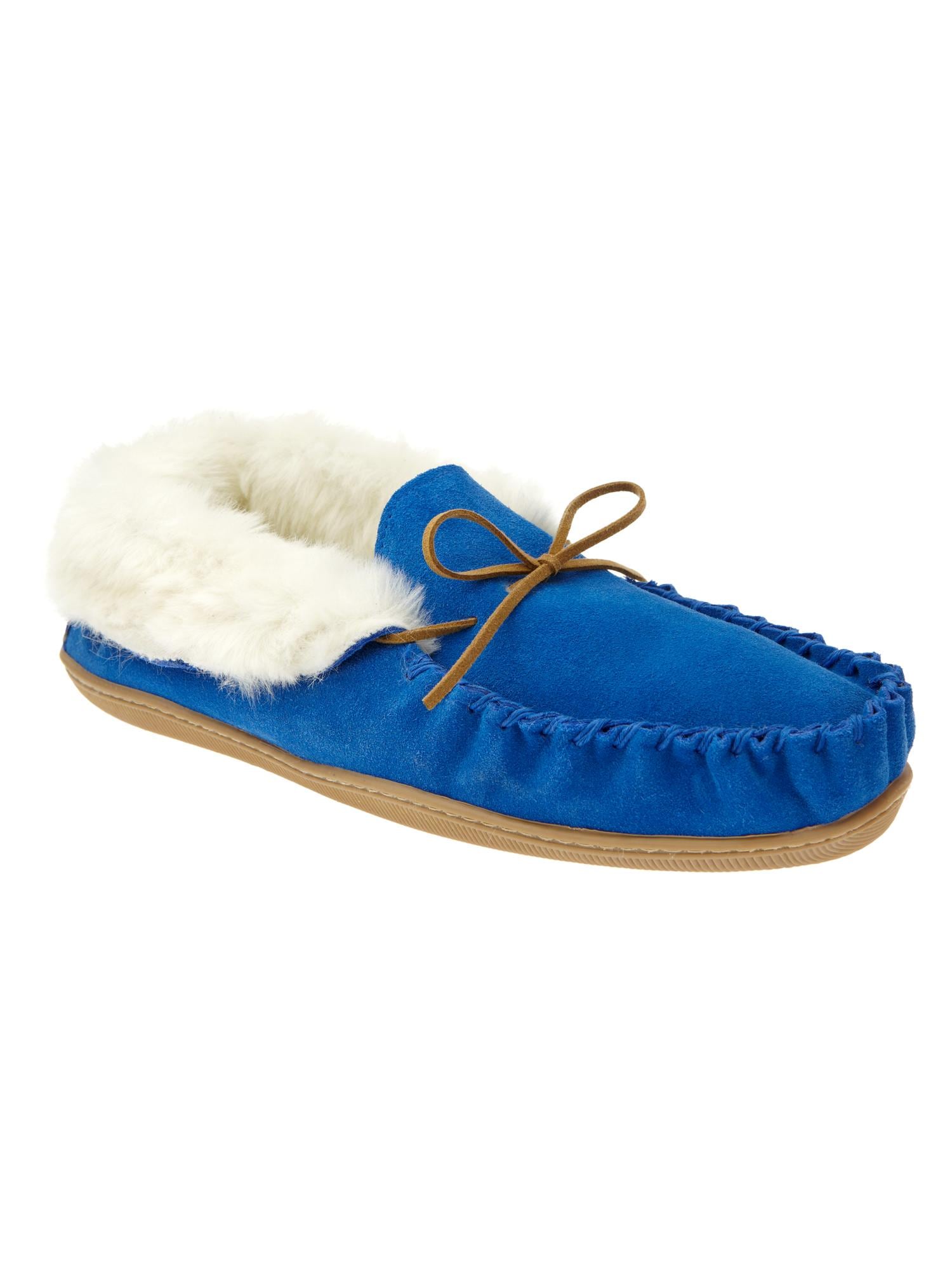 Женские тапочки Gap Moccasin slippers, цвет: Синий