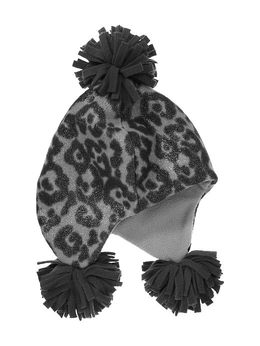 1 of 8 showing, with the color true black of product Pro Fleece leopard hat