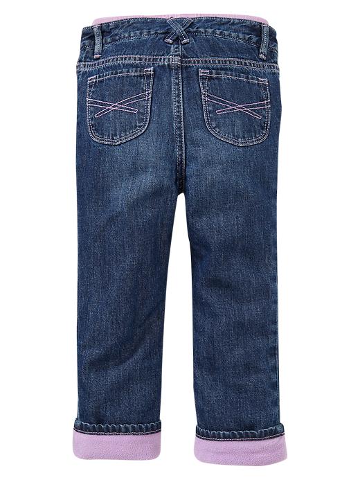 2 of 8 showing, with the color medium denim of product Playdate straight jeans (medium wash)